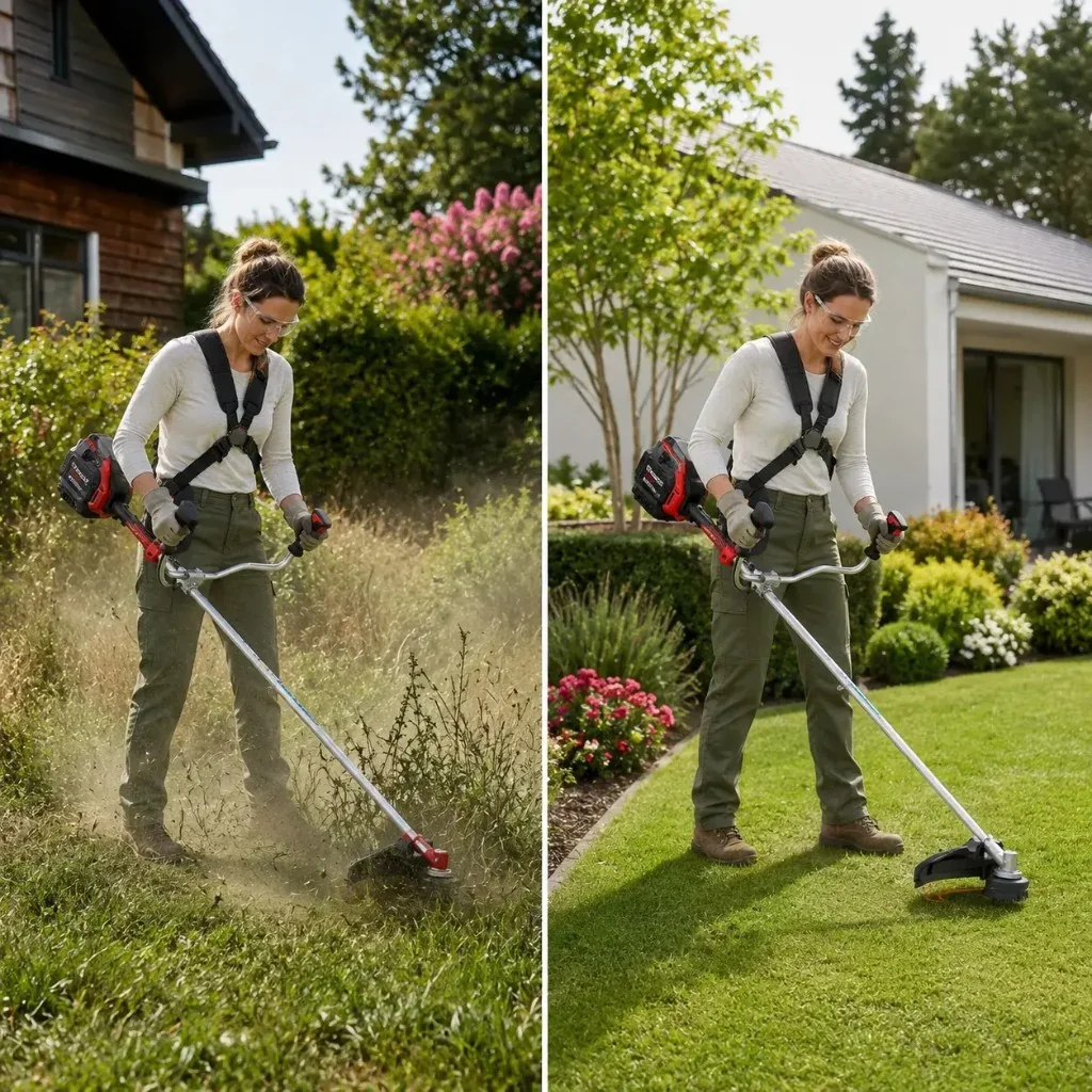 GreenCut beim Freischneiden und sauberen Rasenkanten