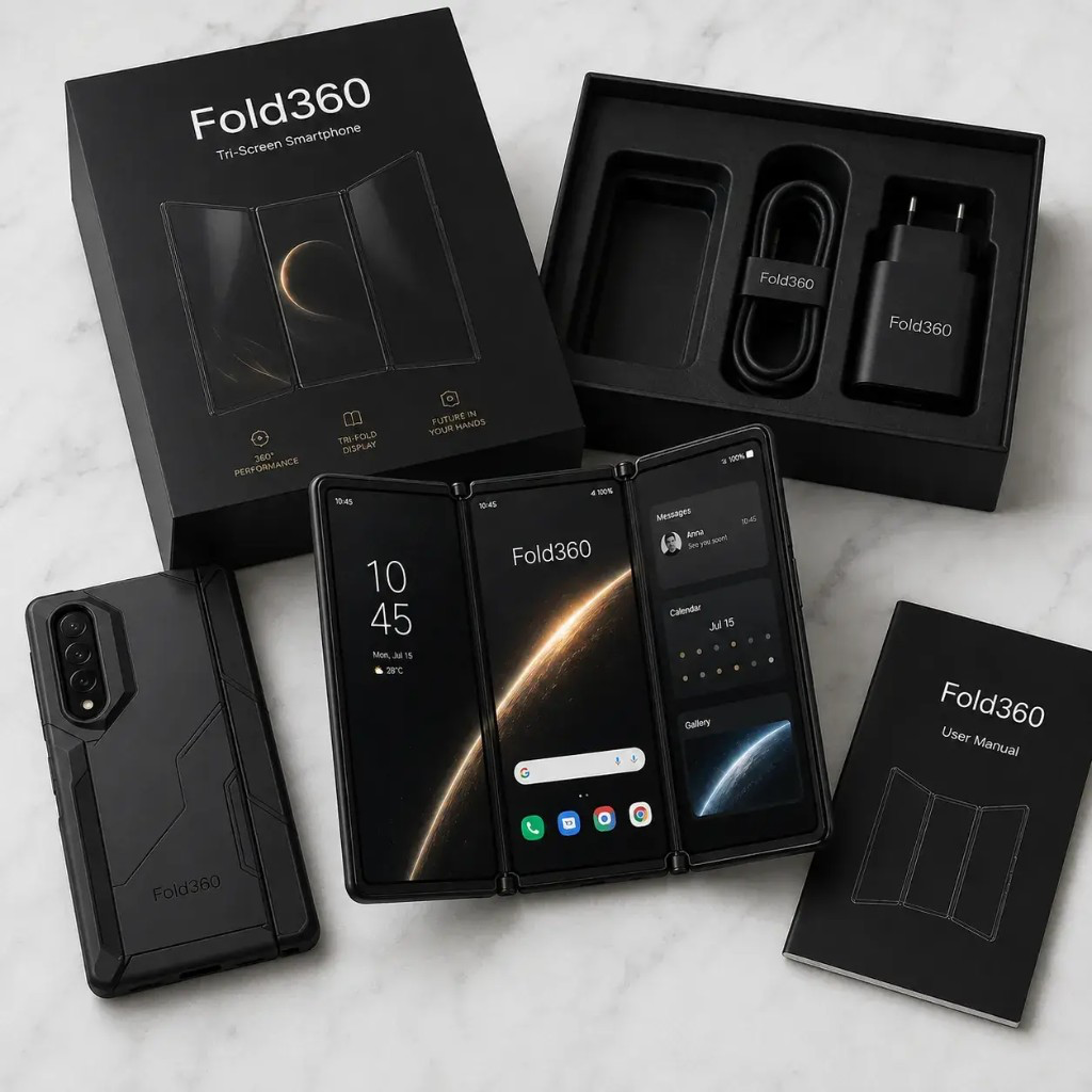 Fold360™ con box, cavo e cover